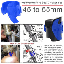 Load image into Gallery viewer, Motorcycle Fork Seal Cleaner, Front Fork Seal Cleaner Tool, Shock Repair Absorber Tool 45mm-55mm