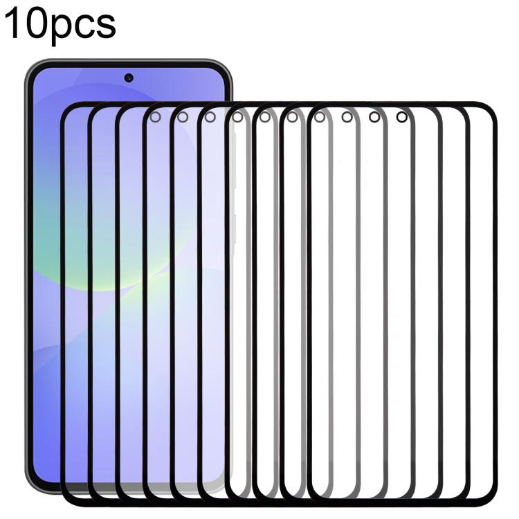 10pcs Front Screen Outer Glass Lens with OCA Optically Clear Adhesive