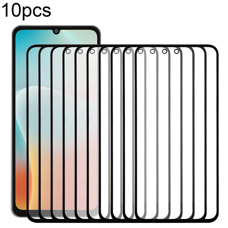 10pcs Front Screen Outer Glass Lens with OCA Optically Clear Adhesive