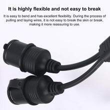 Load image into Gallery viewer, 12V-24V 2 in 1 Car Cigarette Lighter Extension Cable with Switch, 0.2m, 0.6m, 1m