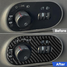 Load image into Gallery viewer, Carbon Fiber Car Headlight Switch Decorative Sticker for SEAT Ibiza 2003-2008, Left Driver, Headlight Switch, Left Driver