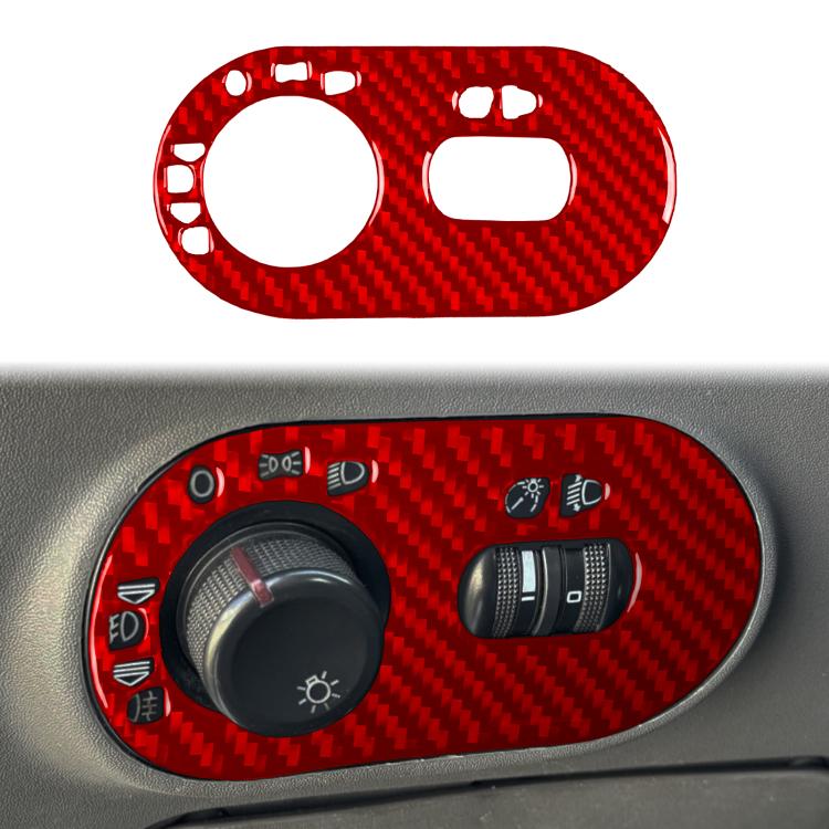 Carbon Fiber Car Headlight Switch Decorative Sticker for SEAT Ibiza 2003-2008, Left Driver, Headlight Switch, Left Driver