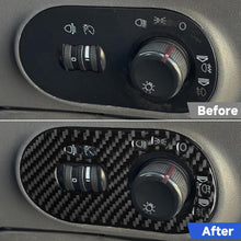 Load image into Gallery viewer, Carbon Fiber Car Headlight Switch Decorative Sticker for SEAT Ibiza 2003-2008, Right Driver, Headlight Switch, Right Driver