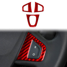 Load image into Gallery viewer, 3pcs/Set Carbon Fiber Car Steering Wheel Buttons Decorative Sticker for Renault Fluence 2009-2017 / Megane 2008-2016, Left and Right Driver, Steering Wheel Buttons