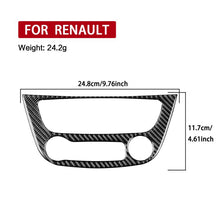 Load image into Gallery viewer, Carbon Fiber Car Air Conditioner Panel B Decorative Sticker for Renault Fluence 2009-2017 / Megane 2008-2016, Left and Right Driver, Air Conditioner Panel B