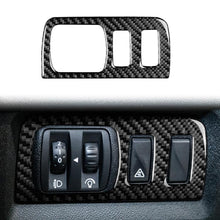 Load image into Gallery viewer, Carbon Fiber Car Headlight Button Frame Decorative Sticker for Renault Fluence 2009-2017 / Megane 2008-2016, Left and Right Driver, Headlight Button Frame