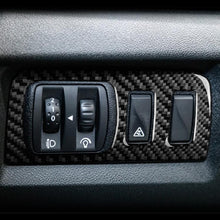Load image into Gallery viewer, Carbon Fiber Car Headlight Button Frame Decorative Sticker for Renault Fluence 2009-2017 / Megane 2008-2016, Left and Right Driver, Headlight Button Frame