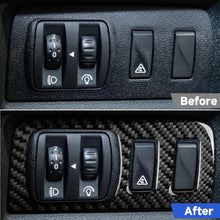 Load image into Gallery viewer, Carbon Fiber Car Headlight Button Frame Decorative Sticker for Renault Fluence 2009-2017 / Megane 2008-2016, Left and Right Driver, Headlight Button Frame