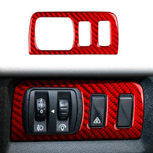 Load image into Gallery viewer, Carbon Fiber Car Headlight Button Frame Decorative Sticker for Renault Fluence 2009-2017 / Megane 2008-2016, Left and Right Driver, Headlight Button Frame
