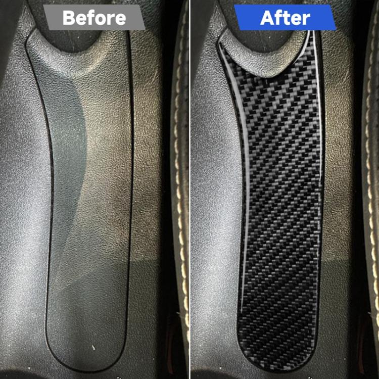 Carbon Fiber Car Handbrake Panel Decorative Sticker for SEAT Leon 2005-2012, Left and Right Driver, Handbrake Panel