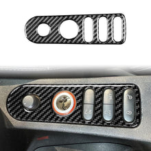 Load image into Gallery viewer, Carbon Fiber Car Rear Mirror Adjustment Switch Frame Decorative Sticker for SEAT Leon 2005-2012, Left and Right Driver, Rear Mirror Adjustment Switch Frame