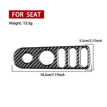 Load image into Gallery viewer, Carbon Fiber Car Rear Mirror Adjustment Switch Frame Decorative Sticker for SEAT Leon 2005-2012, Left and Right Driver, Rear Mirror Adjustment Switch Frame