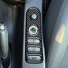 Load image into Gallery viewer, Carbon Fiber Car Rear Mirror Adjustment Switch Frame Decorative Sticker for SEAT Leon 2005-2012, Left and Right Driver, Rear Mirror Adjustment Switch Frame