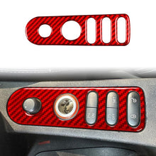 Load image into Gallery viewer, Carbon Fiber Car Rear Mirror Adjustment Switch Frame Decorative Sticker for SEAT Leon 2005-2012, Left and Right Driver, Rear Mirror Adjustment Switch Frame