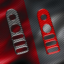 Load image into Gallery viewer, Carbon Fiber Car Rear Mirror Adjustment Switch Frame Decorative Sticker for SEAT Leon 2005-2012, Left and Right Driver, Rear Mirror Adjustment Switch Frame