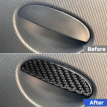Load image into Gallery viewer, Carbon Fiber Car Passenger Seat Storage Box Handle Decorative Sticker for SEAT Leon 2005-2012, Left and Right Driver, Passenger Seat Storage Box Handle