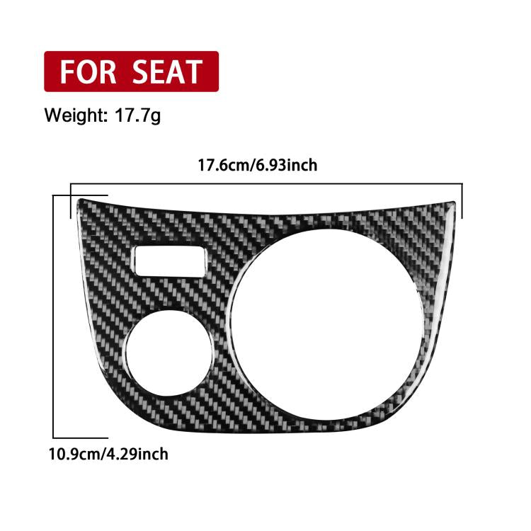 Carbon Fiber Car Water Cup Panel Decorative Sticker for SEAT Leon 2005-2012, Water Cup Panel, Left Driver, Water Cup Panel, Right Driver