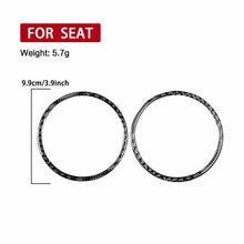 Load image into Gallery viewer, 2pcs/Set Carbon Fiber Car AC Two Sides Air Outlet Decorative Sticker for SEAT Leon 2005-2012, Left and Right Driver, AC Two Sides Air Outle