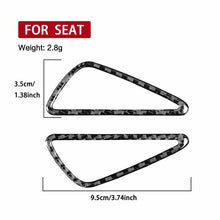Load image into Gallery viewer, 2pcs/Set Carbon Fiber Car Instrument Panel Air Outlet Decorative Sticker for SEAT Leon 2005-2012, Left and Right Driver, Instrument Panel Air Outlet