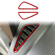 Load image into Gallery viewer, 2pcs/Set Carbon Fiber Car Instrument Panel Air Outlet Decorative Sticker for SEAT Leon 2005-2012, Left and Right Driver, Instrument Panel Air Outlet