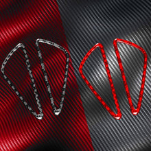 Load image into Gallery viewer, 2pcs/Set Carbon Fiber Car Instrument Panel Air Outlet Decorative Sticker for SEAT Leon 2005-2012, Left and Right Driver, Instrument Panel Air Outlet