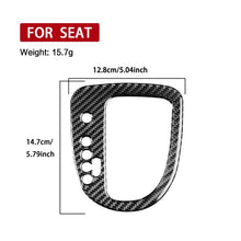 Load image into Gallery viewer, Carbon Fiber Car Gear Position Panel Decorative Sticker for SEAT Leon 2005-2012, Gear Position Panel, Left Driver, Gear Position Panel, Right Driver
