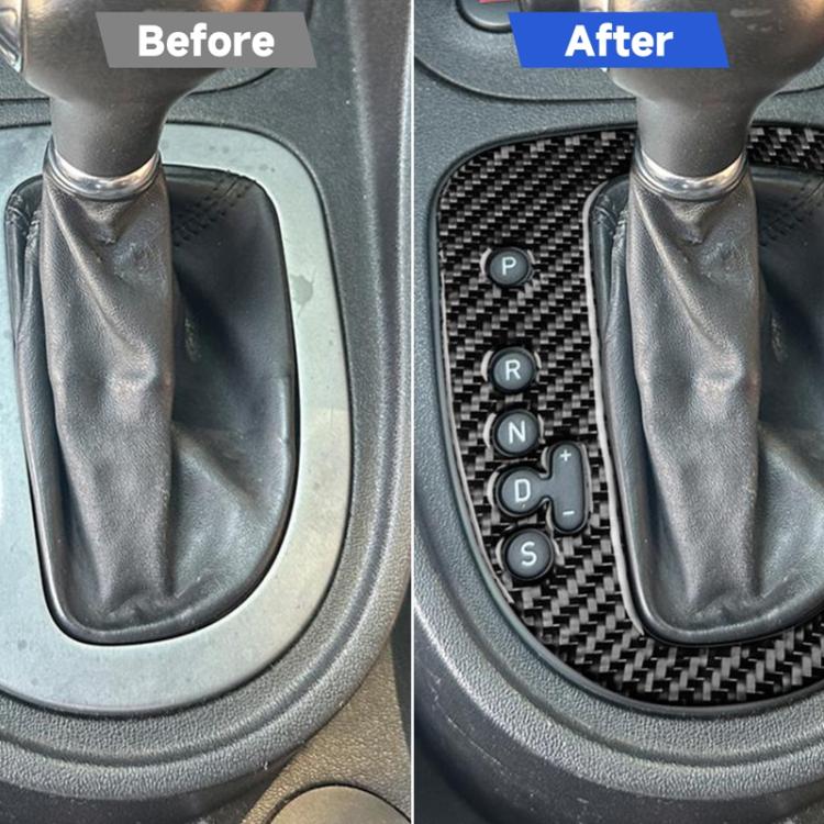 Carbon Fiber Car Gear Position Panel Decorative Sticker for SEAT Leon 2005-2012, Gear Position Panel, Left Driver, Gear Position Panel, Right Driver