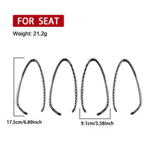 Load image into Gallery viewer, 4pcs/Set Carbon Fiber Car Inner Door Handle Panel Decorative Sticker for SEAT Leon 2005-2012, Left and Right Driver, Inner Door Handle Panel