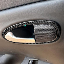 Load image into Gallery viewer, 4pcs/Set Carbon Fiber Car Inner Door Handle Panel Decorative Sticker for SEAT Leon 2005-2012, Left and Right Driver, Inner Door Handle Panel