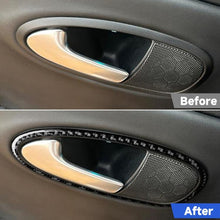 Load image into Gallery viewer, 4pcs/Set Carbon Fiber Car Inner Door Handle Panel Decorative Sticker for SEAT Leon 2005-2012, Left and Right Driver, Inner Door Handle Panel