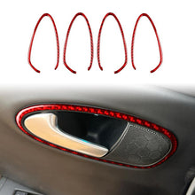 Load image into Gallery viewer, 4pcs/Set Carbon Fiber Car Inner Door Handle Panel Decorative Sticker for SEAT Leon 2005-2012, Left and Right Driver, Inner Door Handle Panel