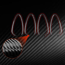 Load image into Gallery viewer, 4pcs/Set Carbon Fiber Car Inner Door Handle Panel Decorative Sticker for SEAT Leon 2005-2012, Left and Right Driver, Inner Door Handle Panel
