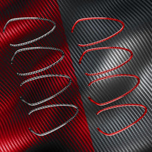 Load image into Gallery viewer, 4pcs/Set Carbon Fiber Car Inner Door Handle Panel Decorative Sticker for SEAT Leon 2005-2012, Left and Right Driver, Inner Door Handle Panel