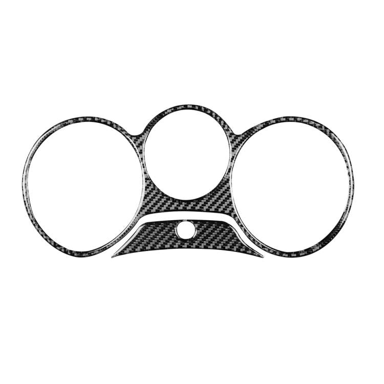 2pcs/Set Carbon Fiber Car Speedometer Surrounded Panel Decorative Sticker for SEAT Leon 2005-2012, Left and Right Driver, Speedometer Surrounded Panel