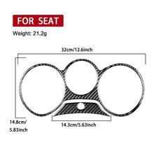 Load image into Gallery viewer, 2pcs/Set Carbon Fiber Car Speedometer Surrounded Panel Decorative Sticker for SEAT Leon 2005-2012, Left and Right Driver, Speedometer Surrounded Panel