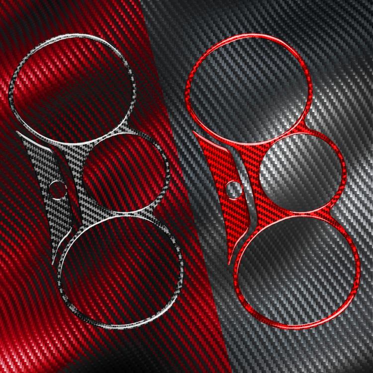 2pcs/Set Carbon Fiber Car Speedometer Surrounded Panel Decorative Sticker for SEAT Leon 2005-2012, Left and Right Driver, Speedometer Surrounded Panel