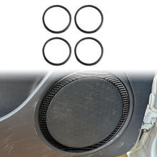 Load image into Gallery viewer, 4pcs/Set Carbon Fiber Car Door Horn Ring Decorative Sticker for SEAT Leon 2005-2012, Left and Right Driver, Door Horn Ring