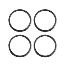 Load image into Gallery viewer, 4pcs/Set Carbon Fiber Car Door Horn Ring Decorative Sticker for SEAT Leon 2005-2012, Left and Right Driver, Door Horn Ring
