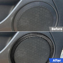 Load image into Gallery viewer, 4pcs/Set Carbon Fiber Car Door Horn Ring Decorative Sticker for SEAT Leon 2005-2012, Left and Right Driver, Door Horn Ring