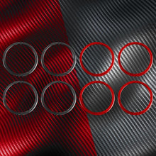 Load image into Gallery viewer, 4pcs/Set Carbon Fiber Car Door Horn Ring Decorative Sticker for SEAT Leon 2005-2012, Left and Right Driver, Door Horn Ring