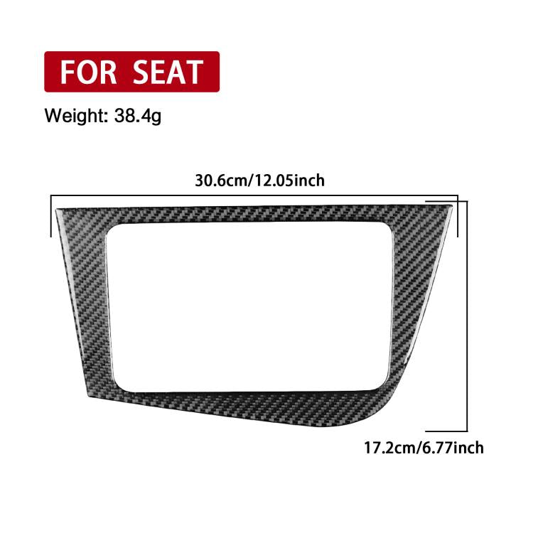 Carbon Fiber Car Center Console Panel Decorative Sticker for SEAT Leon 2005-2012, Center Console Panel, Left Driver, Center Console Panel, Right Driver
