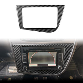 Carbon Fiber Car Center Console Panel Decorative Sticker for SEAT Leon 2005-2012, Center Console Panel, Left Driver, Center Console Panel, Right Driver