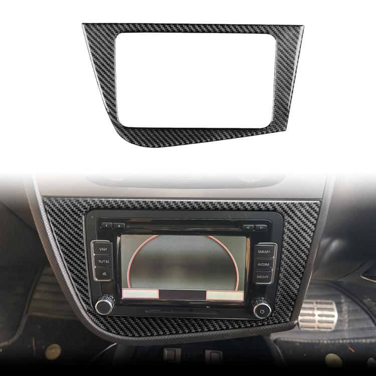 Carbon Fiber Car Center Console Panel Decorative Sticker for SEAT Leon 2005-2012, Center Console Panel, Left Driver, Center Console Panel, Right Driver