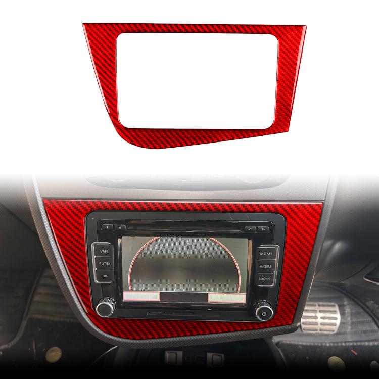 Carbon Fiber Car Center Console Panel Decorative Sticker for SEAT Leon 2005-2012, Center Console Panel, Left Driver, Center Console Panel, Right Driver