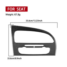Load image into Gallery viewer, Carbon Fiber Car Center Console Air Conditioner Panel Decorative Sticker for SEAT Leon 2005-2012, Center Console Air Conditioner Panel, Left Driver, Center Console Air Conditioner Panel, Right Driver