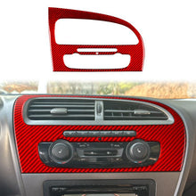 Load image into Gallery viewer, Carbon Fiber Car Center Console Air Conditioner Panel Decorative Sticker for SEAT Leon 2005-2012, Center Console Air Conditioner Panel, Left Driver, Center Console Air Conditioner Panel, Right Driver