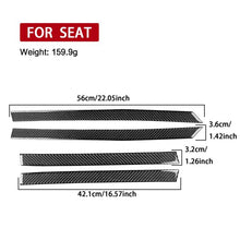 Load image into Gallery viewer, 4pcs/Set Carbon Fiber Car Door Panel Decorative Sticker for SEAT Leon 2005-2012, Left and Right Driver, Door Panel
