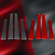Load image into Gallery viewer, 4pcs/Set Carbon Fiber Car B Pillar Decorative Sticker for SEAT Leon 2005-2012, Drop Glue Style, Left and Right Driver, B Pillar