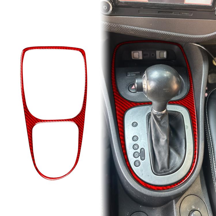 Carbon Fiber Car Gear Shift Frame Decorative Sticker for SEAT Leon 2005-2012, Left and Right Driver, Gear Shift Frame