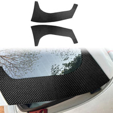 Load image into Gallery viewer, 2pcs/Set Carbon Fiber Car Rear Windshield Decorative Sticker for SEAT Leon 2005-2012, Carbon Sheet Style, Left and Right Driver, Rear Windshield